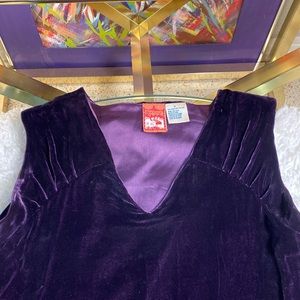 April Connell Regal Dark Purple Sleeveless Long Dress